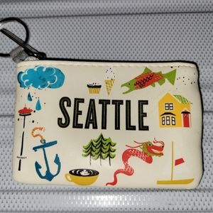Starbucks zippered key ring pouch "Seattle"